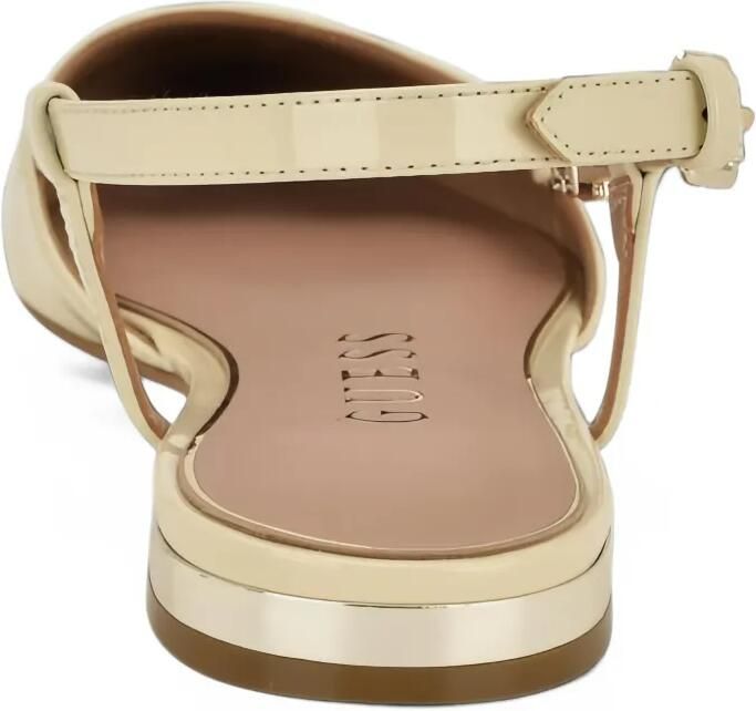 GUESS USA patent-finish Franie ballet flats Beige - Foto 2