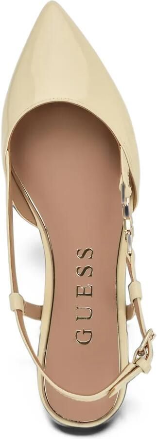 GUESS USA patent-finish Franie ballet flats Beige - Foto 3