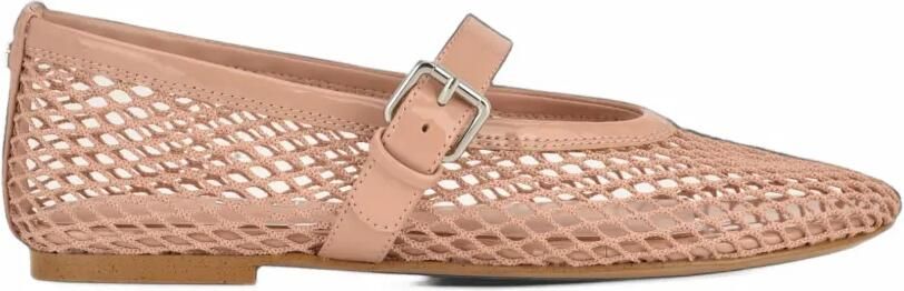 GUESS USA Paxey buckle-fastening mesh ballet flats Roze