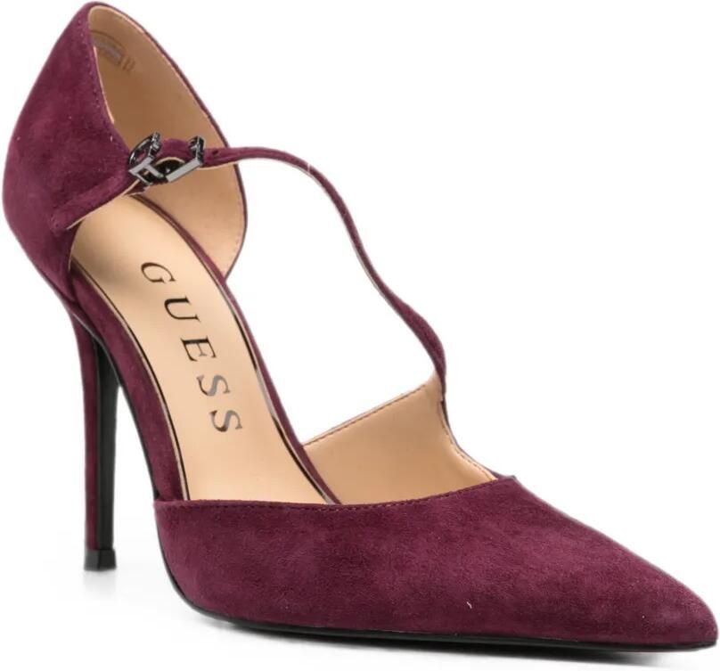 GUESS USA Pumps met puntige neus en T-bandje Paars