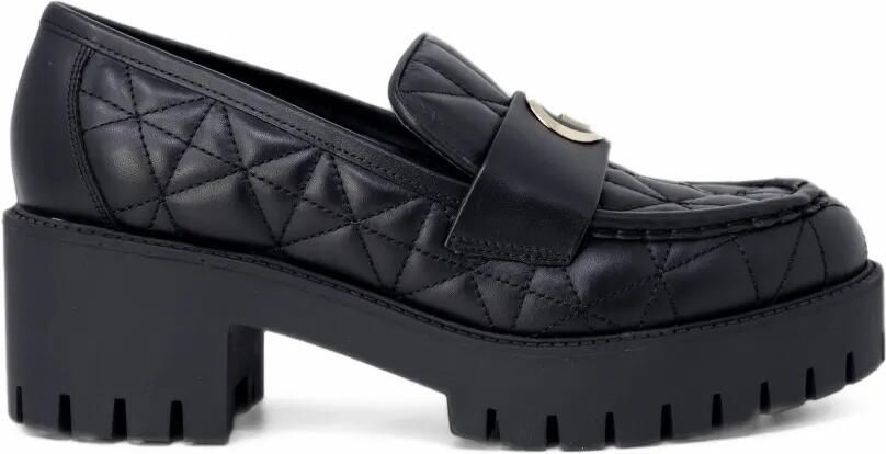 GUESS USA quilted platform loafers Zwart