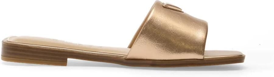 GUESS USA Ramlan leren sandalen met logoplakkaat Roze