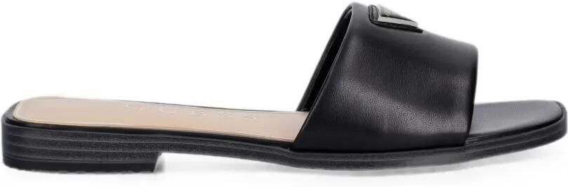 GUESS USA Ramlan slippers met logo-plakkaat Zwart