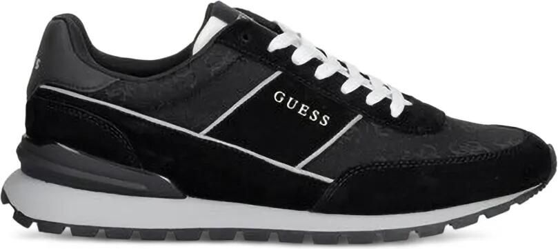 GUESS USA Rexlor sneakers met monogram-print en vlakken Zwart - Foto 4