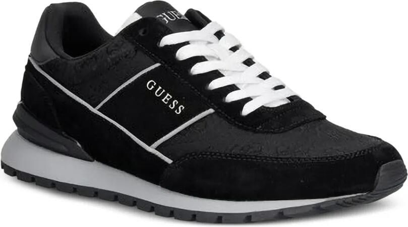 GUESS USA Rexlor sneakers met monogram-print en vlakken Zwart - Foto 3