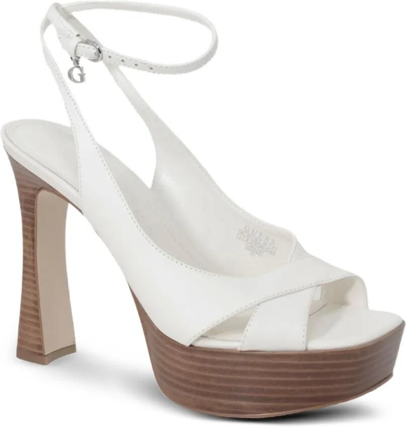 GUESS USA Sandalen met enkelbandjes en plateauzool Wit - Foto 2