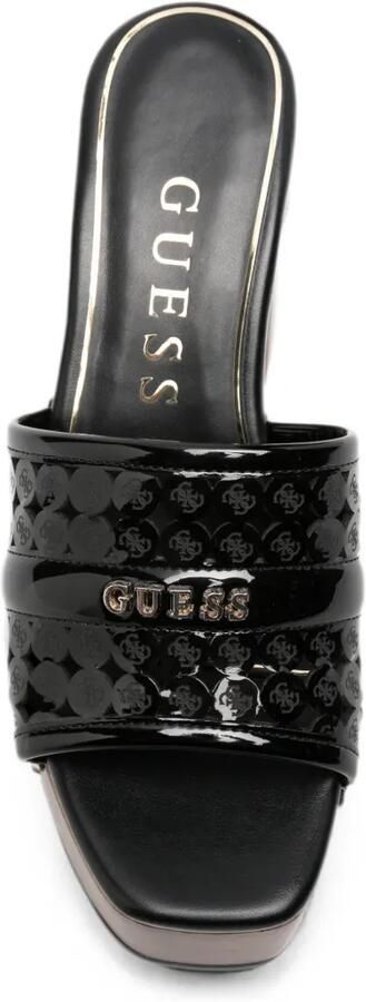 GUESS USA Sandalen met logo-plakkaat plateauzool en studs Zwart - Foto 4