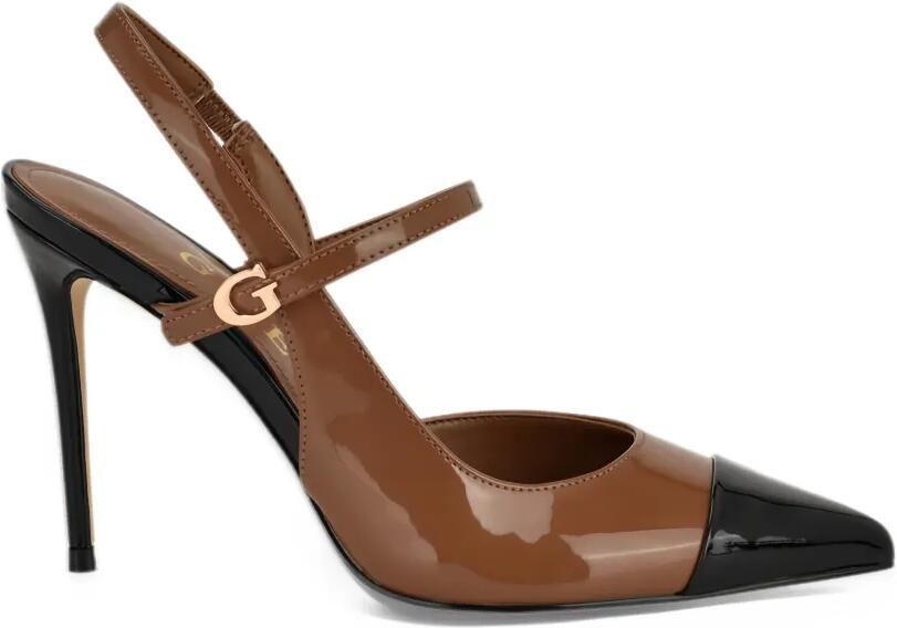 GUESS USA Serry cap-toe slingback pumps Bruin