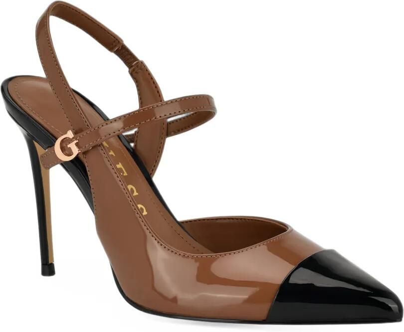 GUESS USA Serry cap-toe slingback pumps Bruin - Foto 2
