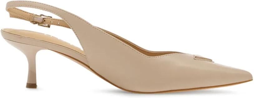 GUESS USA Slingback pumps met logo-plakkaat Beige