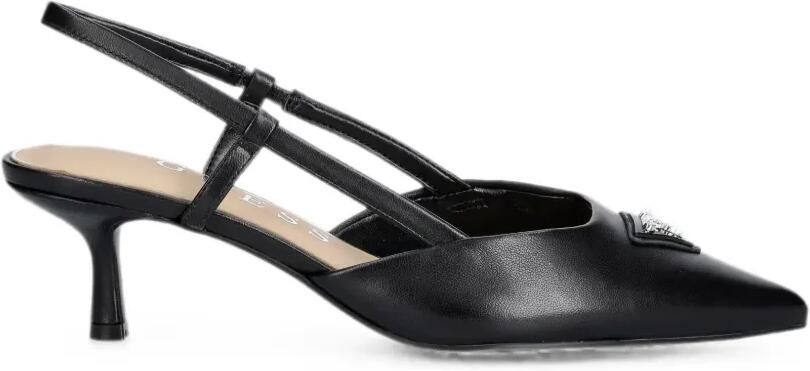 GUESS USA Slingback pumps met logoplakkaat Zwart