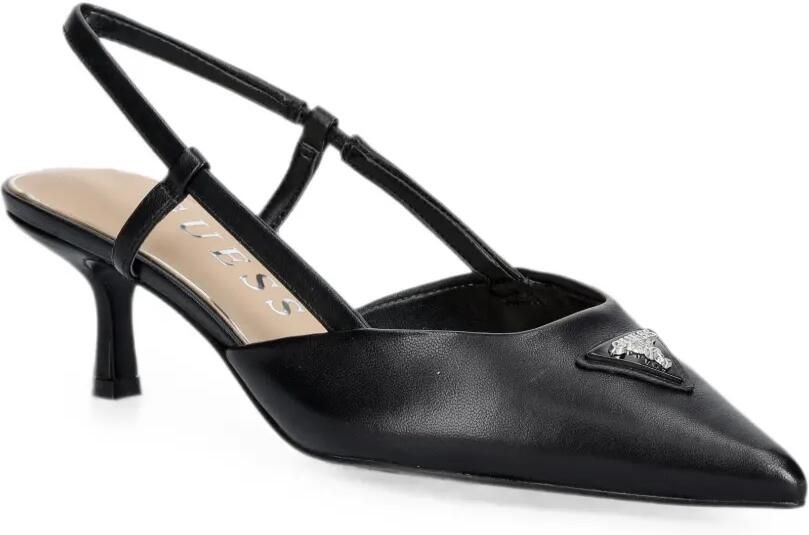 GUESS USA Slingback pumps met logoplakkaat Zwart - Foto 2