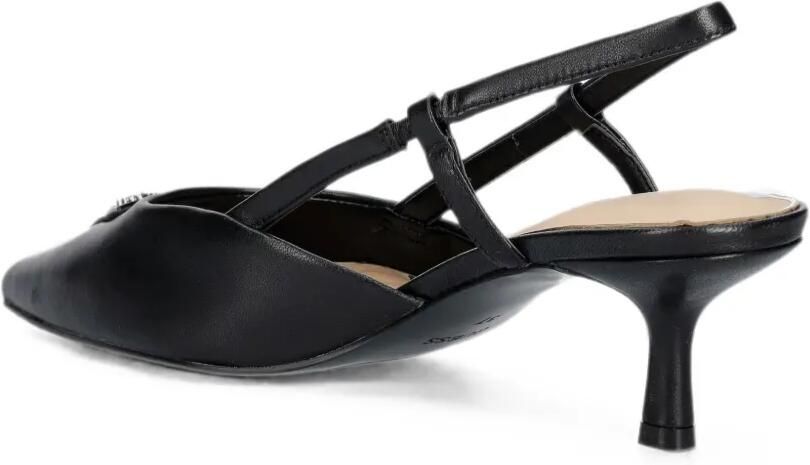 GUESS USA Slingback pumps met logoplakkaat Zwart - Foto 3
