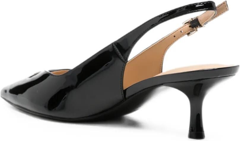 GUESS USA Slingback pumps met logoplakkaat Zwart - Foto 3