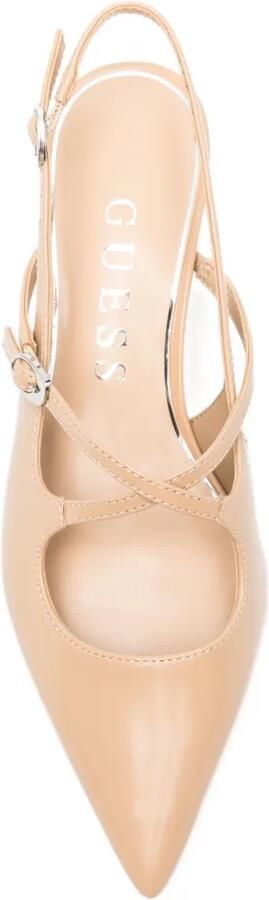 GUESS USA Slingback pumps met puntige neus Beige - Foto 4