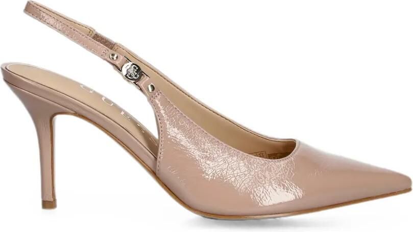 GUESS USA Slingback pumps met puntige neus Beige