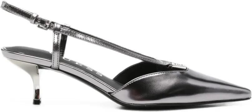 GUESS USA Slingback pumps met puntige neus Zilver