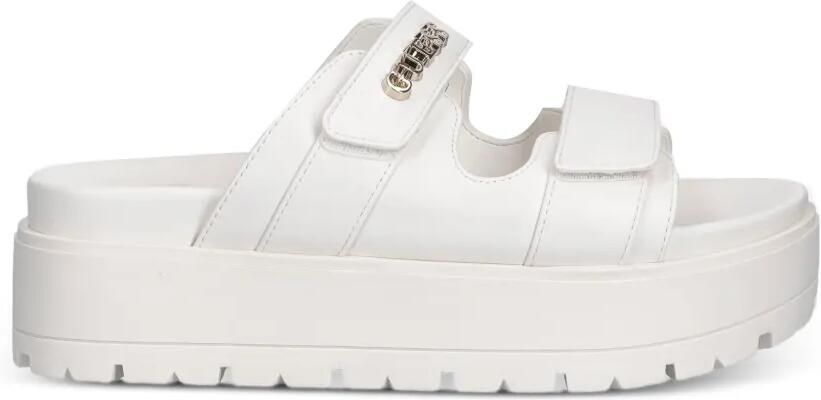 GUESS USA Slippers met logoplakkaat Wit