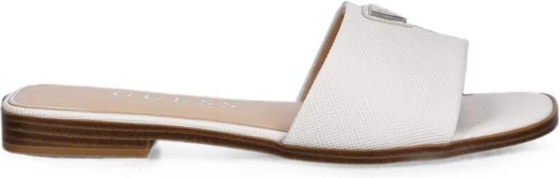 GUESS USA Slippers met logoplakkaat Wit