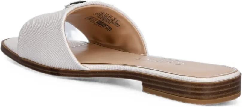 GUESS USA Slippers met logoplakkaat Wit - Foto 3