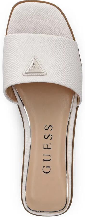 GUESS USA Slippers met logoplakkaat Wit - Foto 2