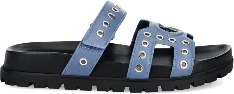 GUESS USA Slippers met ringlets Blauw