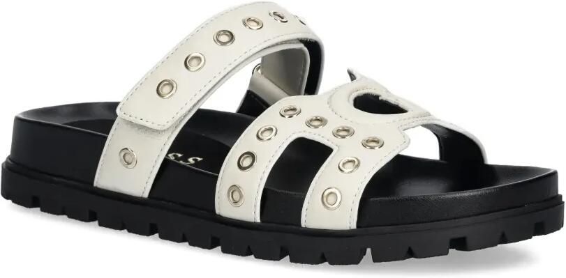 GUESS USA Slippers met ringlets Wit - Foto 3