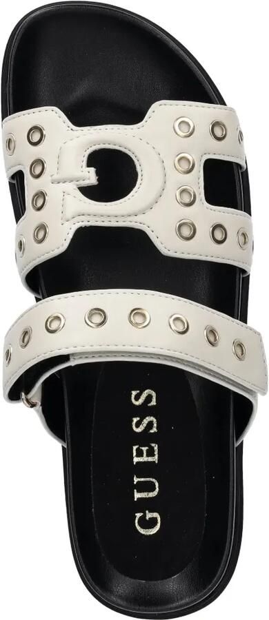GUESS USA Slippers met ringlets Wit - Foto 2