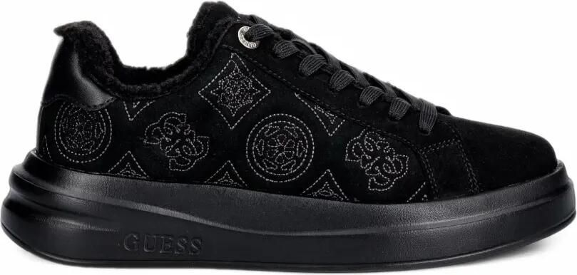 GUESS USA Sneakers met geborduurd logo en plateauzool Zwart