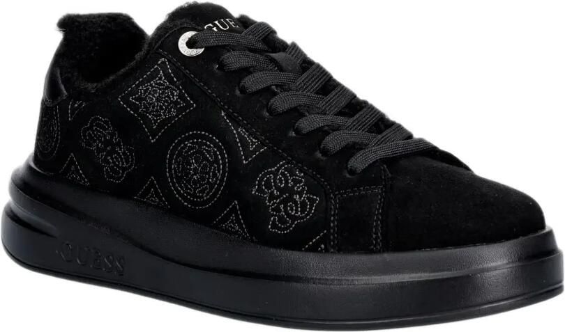 GUESS USA Sneakers met geborduurd logo en plateauzool Zwart - Foto 3