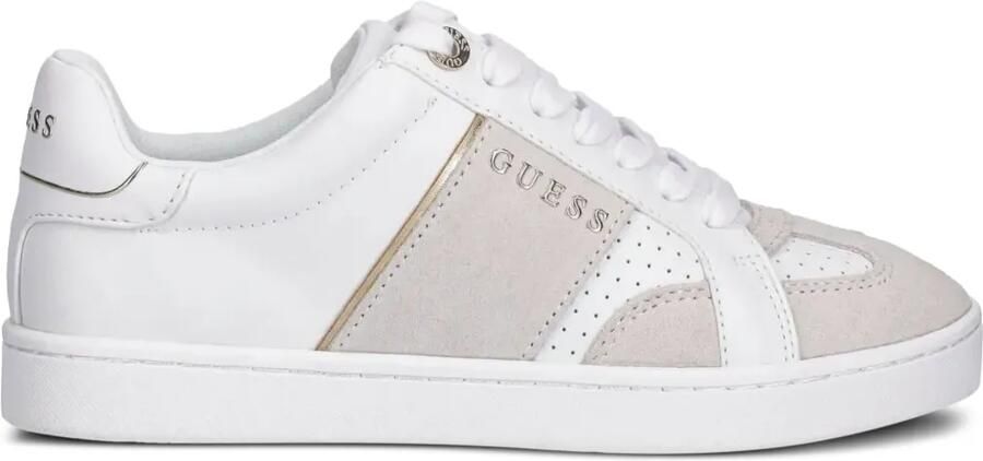 GUESS USA Sneakers met geperforeerde vlakken Wit