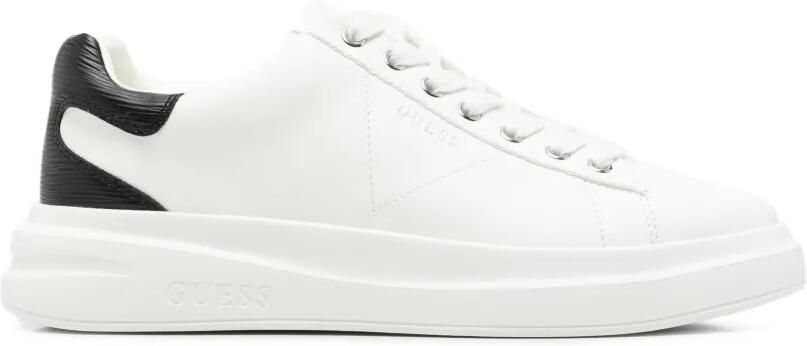 GUESS USA Sneakers met leren vlakken Wit