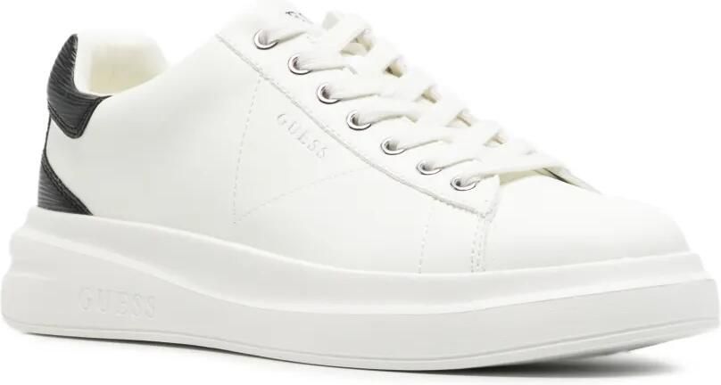 GUESS USA Sneakers met leren vlakken Wit - Foto 3
