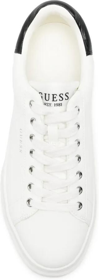 GUESS USA Sneakers met leren vlakken Wit - Foto 4