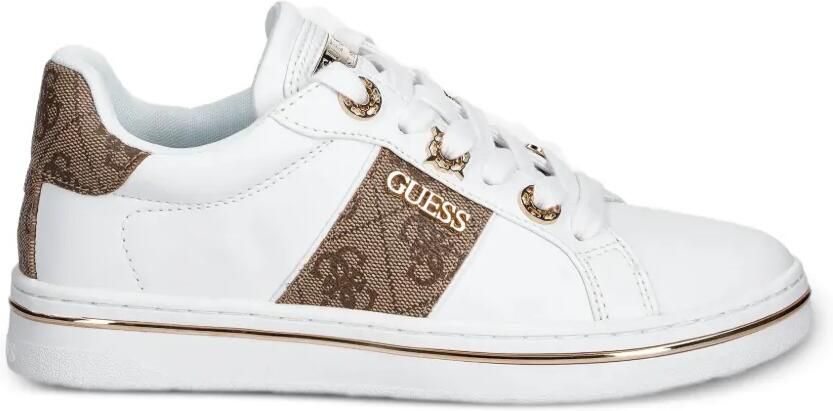 GUESS USA Sneakers met streep Wit