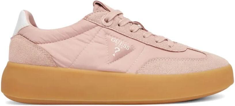 GUESS USA Sneakers met suède vlak en logodetail Roze