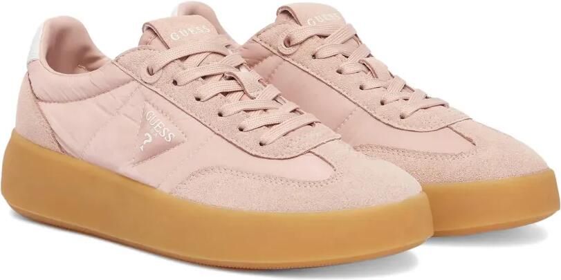 GUESS USA Sneakers met suède vlak en logodetail Roze - Foto 4