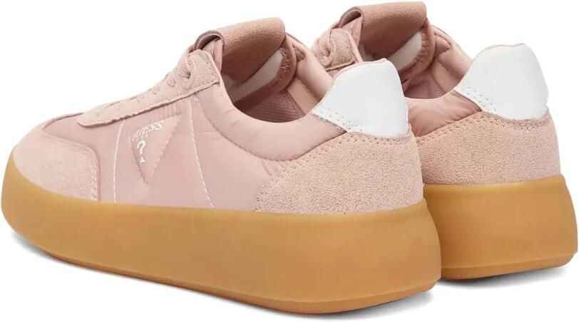 GUESS USA Sneakers met suède vlak en logodetail Roze - Foto 3