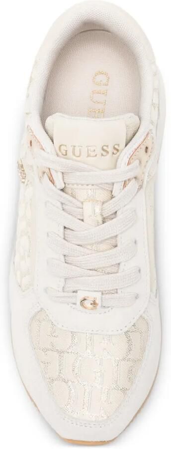 GUESS USA Sneakers met suède vlak en logoprint Beige - Foto 4
