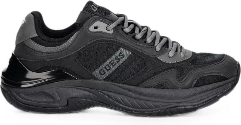 GUESS USA Squan sneakers met logo-patch Zwart