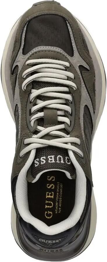 GUESS USA Squan3 sneakers met logo-print en vlakken Groen - Foto 4