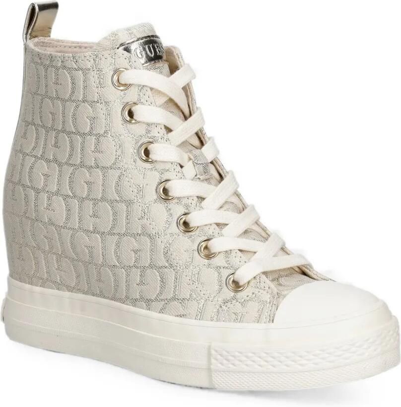 GUESS USA Sundae high-top sneakers Beige - Foto 3