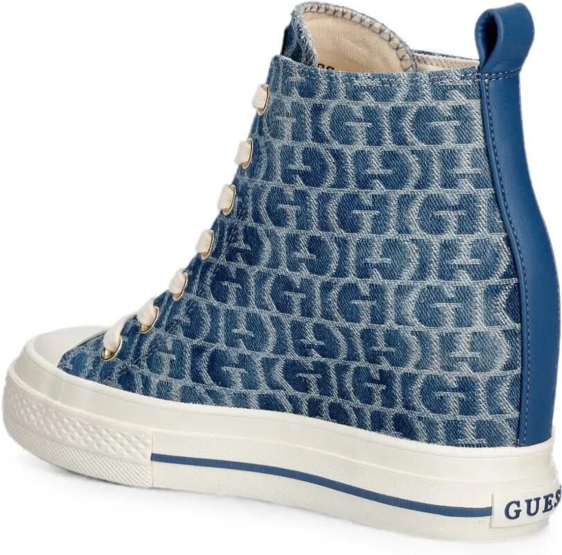 GUESS USA Sundae sneakers met logoprint Blauw - Foto 3