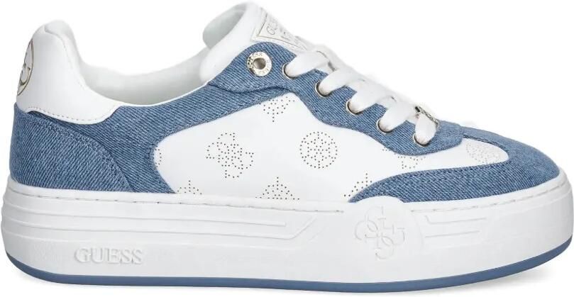 GUESS USA Swole geperforeerde sneakers Wit