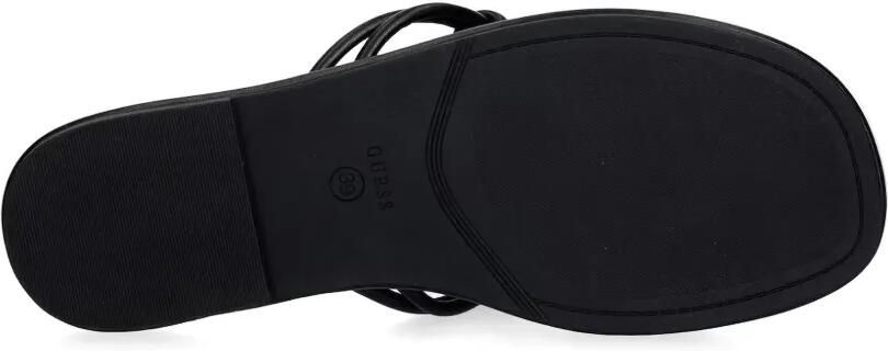 GUESS USA Teenslippers verfraaid met kristallen en logoplakkaat Zwart - Foto 5