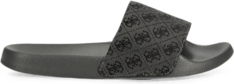 GUESS USA Tokyo 4G slippers met monogramprint Grijs