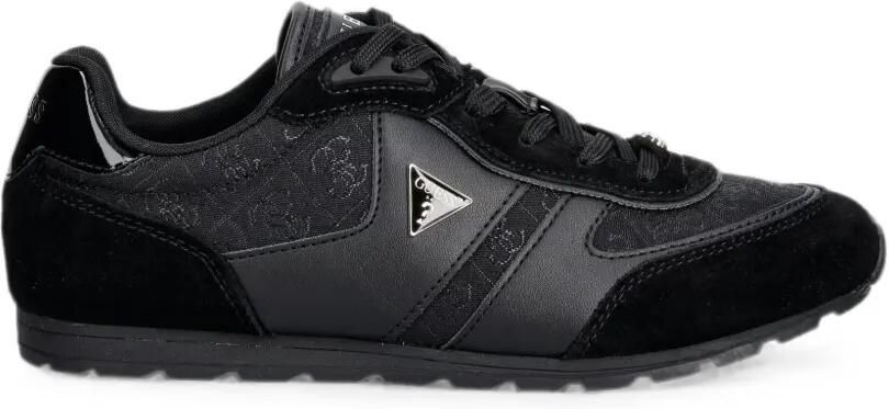 GUESS USA Tyrah suède sneakers Zwart