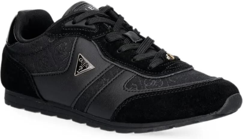 GUESS USA Tyrah suède sneakers Zwart - Foto 2