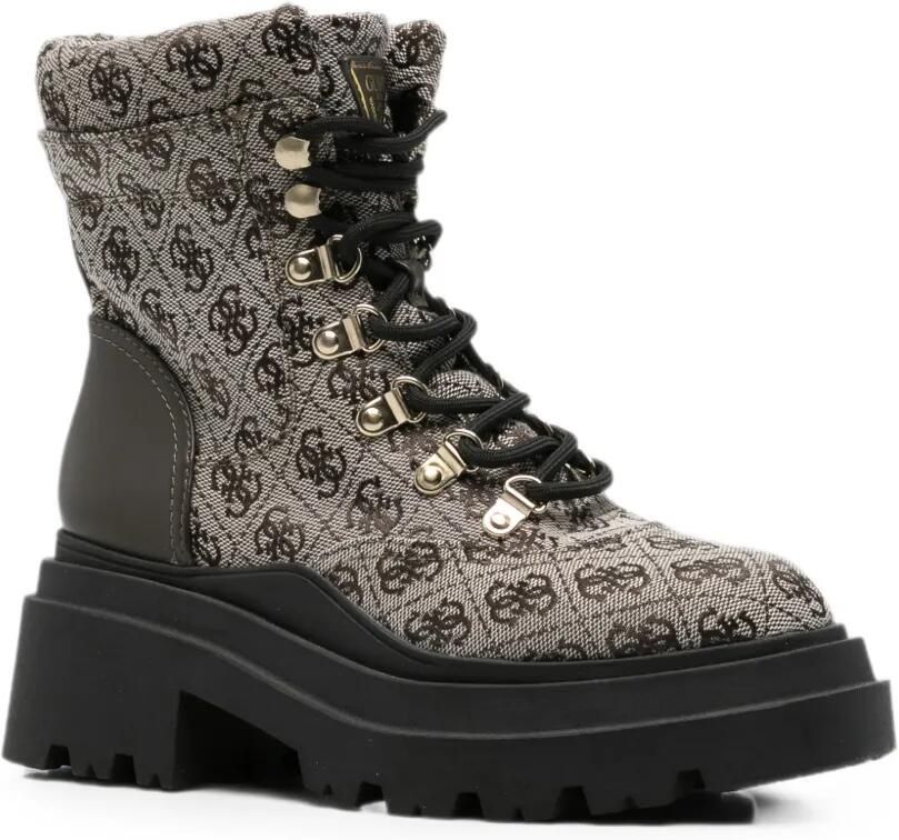 GUESS USA Vaney combat boots Beige