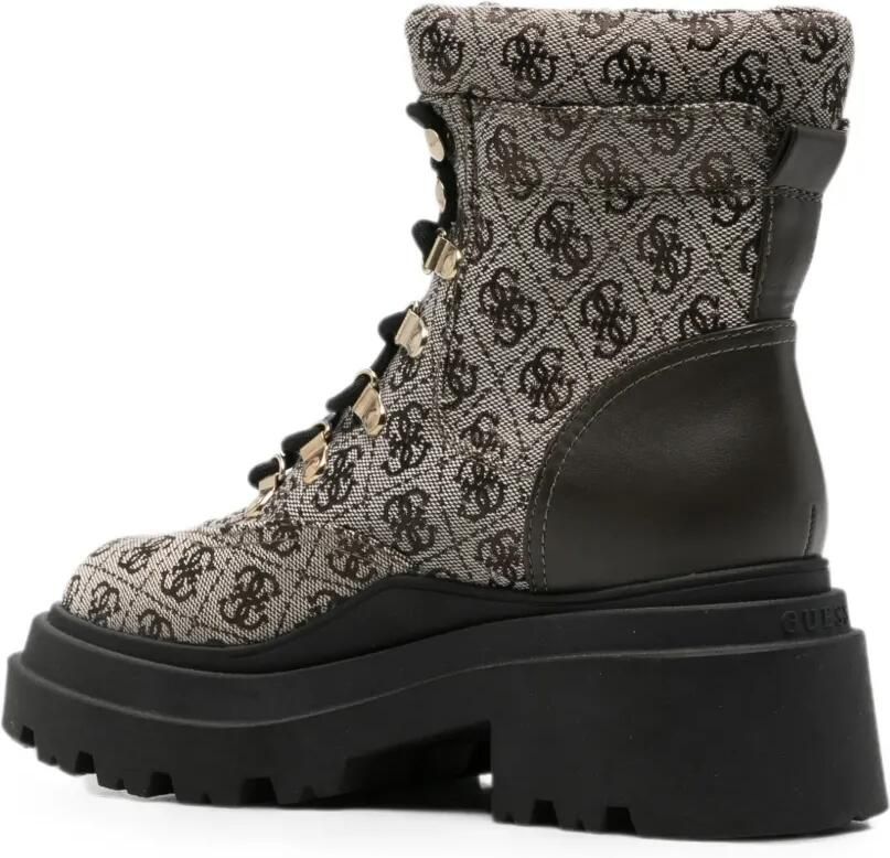 GUESS USA Vaney combat boots Beige - Foto 3